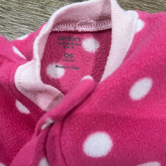 Girls Carters pajama bundle 6 month/OS pajama bundle 3 pairs pajamas - Picture 8 of 9